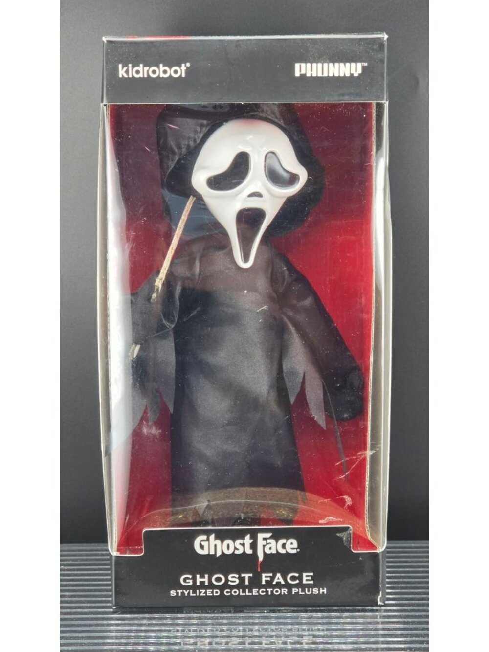Kidrobot Ghost Face Stylized Collector Plush Vinyl Posable